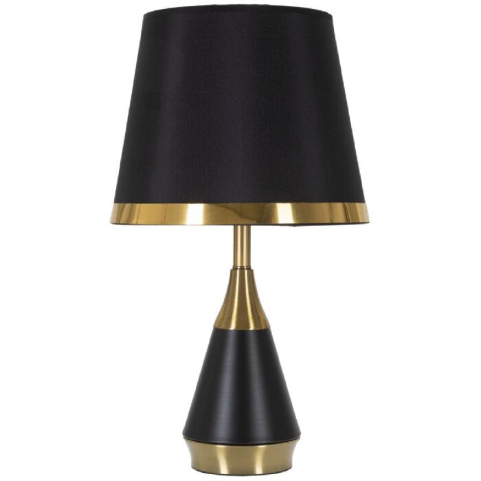Mauro Ferretti lámpara de mesa Blacky E27 Ø 28x50 cm oro negro