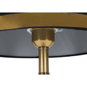 Mauro Ferretti lámpara de mesa Blacky E27 Ø 28x50 cm oro negro