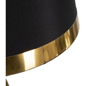 Mauro Ferretti lámpara de mesa Blacky E27 Ø 28x50 cm oro negro