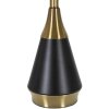 Mauro Ferretti lámpara de mesa Blacky E27 Ø 28x50 cm oro negro