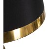 Mauro Ferretti lámpara de mesa Blacky E27 Ø 28x50 cm oro negro