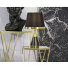 Mauro Ferretti lámpara de mesa Blacky E27 Ø 28x50 cm oro negro