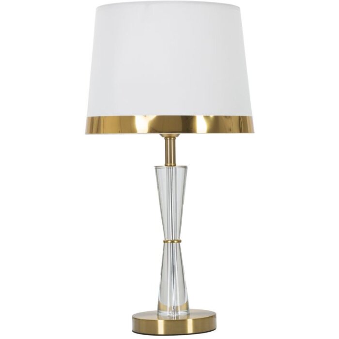 Mauro Ferretti lámpara de mesa Kristal E27 Ø 30x56 cm oro blanco
