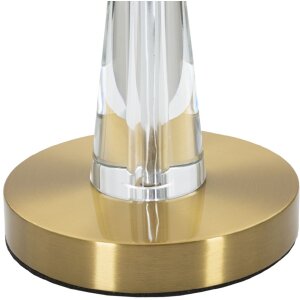 Mauro Ferretti lámpara de mesa Kristal E27 Ø 30x56 cm oro blanco