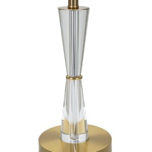Mauro Ferretti lámpara de mesa Kristal E27 Ø 30x56 cm oro blanco