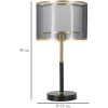 Mauro Ferretti lámpara de mesa niveles E27 Ø 25x48 cm oro negro