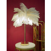 Mauro Ferretti lámpara de mesa palmera 2 luces E14 Ø 40x55 cm oro blanco