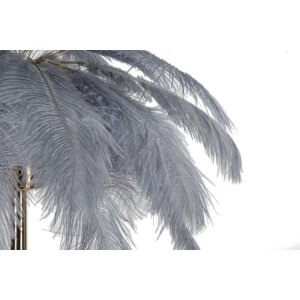 Mauro Ferretti lámpara de mesa palmera 2 luces E14 Ø 55x60 cm gris oro
