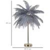 Mauro Ferretti lámpara de mesa palmera 2 luces E14 Ø 55x60 cm gris oro
