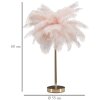 Mauro Ferretti lámpara de mesa palmera 2 luces E14 Ø 40x55 cm oro rosa