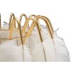 Mauro Ferretti lámpara de mesa soporte pluma E27 Ø 40x60 cm oro blanco