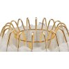 Mauro Ferretti lámpara de mesa soporte pluma E27 Ø 40x60 cm oro blanco