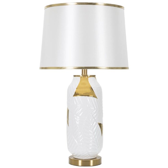 Mauro Ferretti lámpara de mesa cerámica E27 Ø 40x70 cm oro blanco