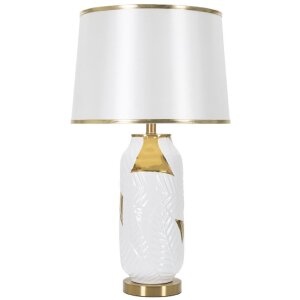 Mauro Ferretti lámpara de mesa cerámica E27 Ø 40x70 cm oro blanco