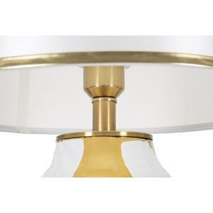 Mauro Ferretti lámpara de mesa cerámica E27 Ø 40x70 cm oro blanco