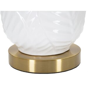 Mauro Ferretti lámpara de mesa cerámica E27 Ø 40x70 cm oro blanco