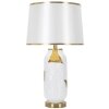 Mauro Ferretti lámpara de mesa cerámica E27 Ø 40x70 cm oro blanco