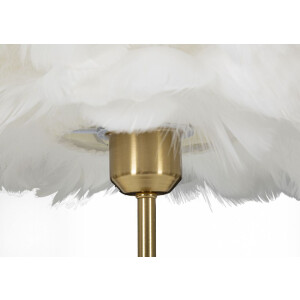 Mauro Ferretti lámpara de mesa bola muelle E27 Ø 30x50 cm oro blanco