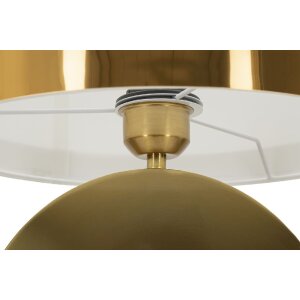 Mauro Ferretti lámpara de mesa Coin E270 Ø 30x53 cm oro blanco