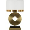 Mauro Ferretti lámpara de mesa Coin E270 Ø 30x53 cm oro blanco