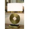Mauro Ferretti lámpara de mesa Coin E270 Ø 30x53 cm oro blanco