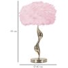 Mauro Ferretti lámpara de mesa slim E27 Ø 40x63 cm oro rosa
