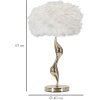 Mauro Ferretti lámpara de mesa slim E27 Ø 40x63 cm oro blanco