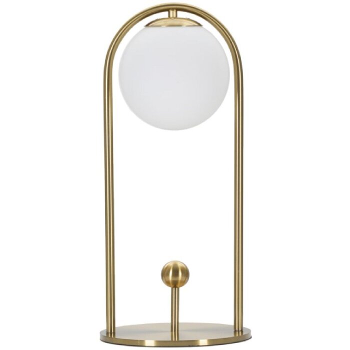 Mauro Ferretti lámpara de mesa Glamy Arc E14 Ø 21x47 cm oro blanco