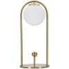 Mauro Ferretti lámpara de mesa Glamy Arc E14 Ø 21x47 cm oro blanco