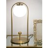 Mauro Ferretti lámpara de mesa Glamy Arc E14 Ø 21x47 cm oro blanco