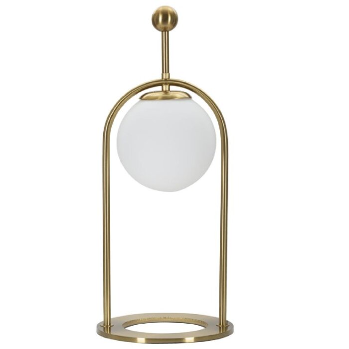 Mauro Ferretti lámpara de mesa Glamy Arc E14 Ø 21x50 cm oro blanco