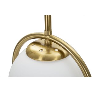 Mauro Ferretti lámpara de mesa Glamy Arc E14 Ø 21x50 cm oro blanco