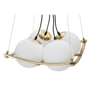 Mauro Ferretti Plafón Japón cuadrado 4 luces E27 45x45x20 cm blanco oro