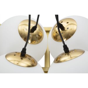 Mauro Ferretti Plafón Japón cuadrado 4 luces E27 45x45x20 cm blanco oro