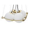Mauro Ferretti Plafón Japón cuadrado 4 luces E27 45x45x20 cm blanco oro