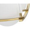 Mauro Ferretti Plafón Japón cuadrado 4 luces E27 45x45x20 cm blanco oro
