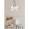 Mauro Ferretti Plafón Japón cuadrado 4 luces E27 45x45x20 cm blanco oro