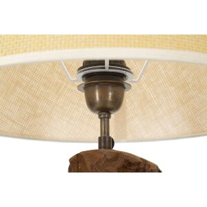 Mauro Ferretti lámpara de mesa Kepala E27 Ø 35x69 cm marrón