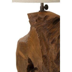 Mauro Ferretti lámpara de mesa Kepala E27 Ø 35x69 cm marrón