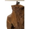 Mauro Ferretti lámpara de mesa Kepala E27 Ø 35x69 cm marrón