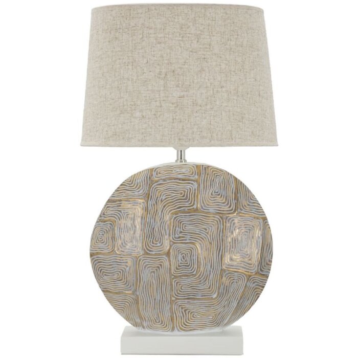 Mauro Ferretti lámpara de mesa Eklipsen E27 Ø 38x64 cm oro blanco