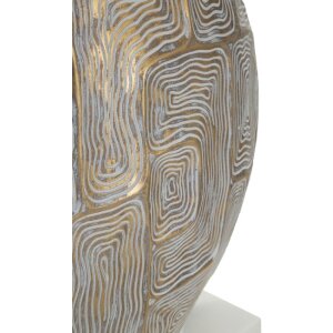 Mauro Ferretti lámpara de mesa Eklipsen E27 Ø 38x64 cm oro blanco