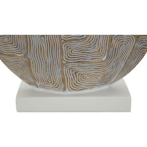 Mauro Ferretti lámpara de mesa Eklipsen E27 Ø 38x64 cm oro blanco