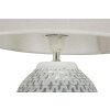 Mauro Ferretti lámpara de mesa wave E27 Ø 35x65 cm blanco plata