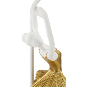 Mauro Ferretti lámpara de mesa bailarina E27 Ø 28x64 cm oro blanco