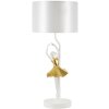 Mauro Ferretti lámpara de mesa bailarina E27 Ø 28x64 cm oro blanco