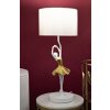 Mauro Ferretti lámpara de mesa bailarina E27 Ø 28x64 cm oro blanco