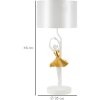 Mauro Ferretti lámpara de mesa bailarina E27 Ø 28x64 cm oro blanco