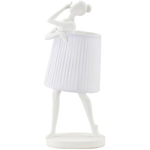 Mauro Ferretti lámpara de mesa Ballet E14 Ø 29x25x62,5 cm blanco