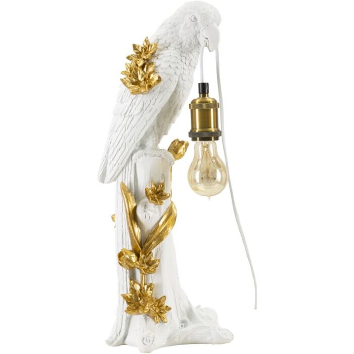 Mauro Ferretti lámpara de mesa loro E27 20x20x50,5 cm oro blanco